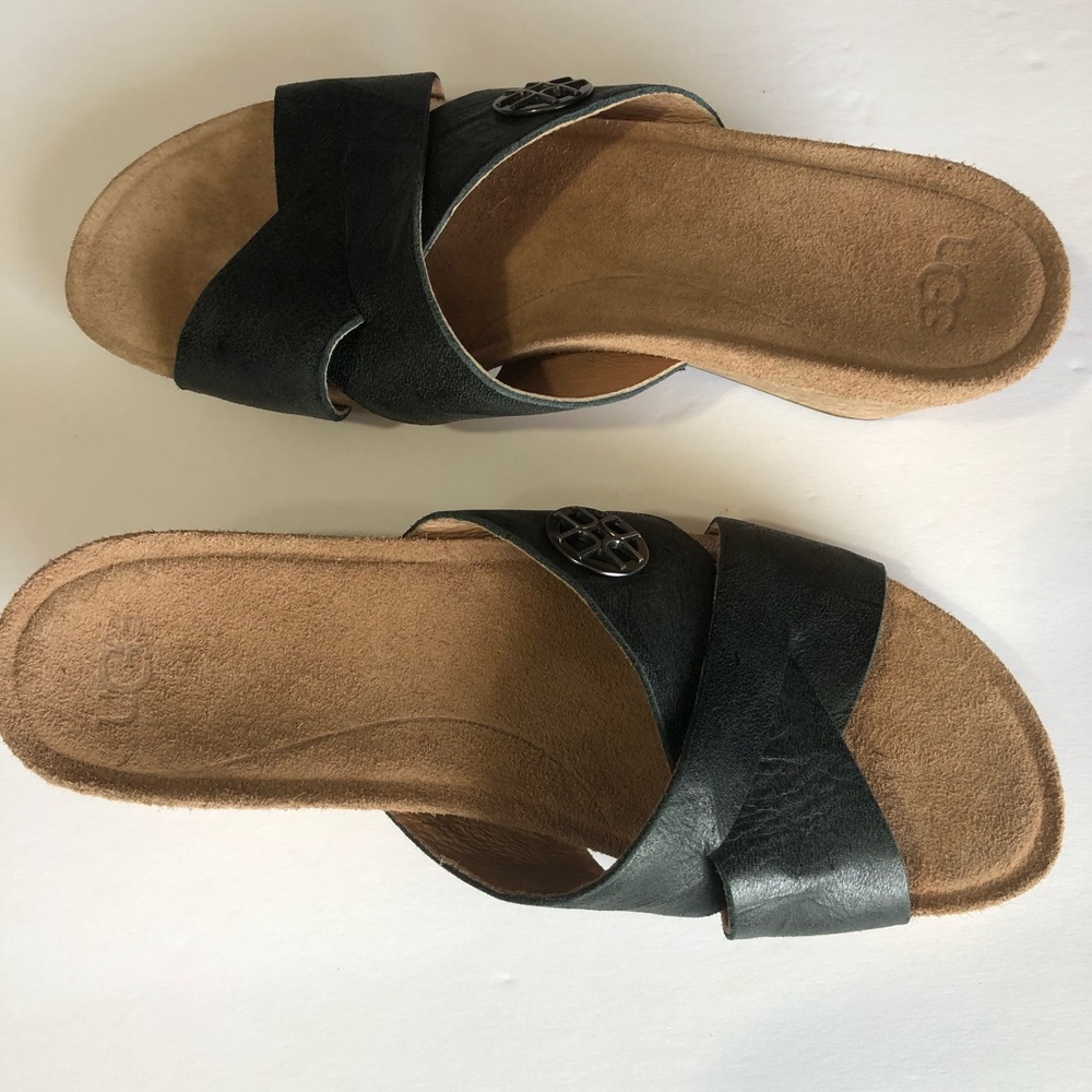 UGG Australia Lyra Women’s Black Sandals Size:8 - Picture 4 of 13